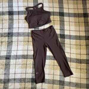 Under Armour purple-ish sportswear leggings and sports bra set